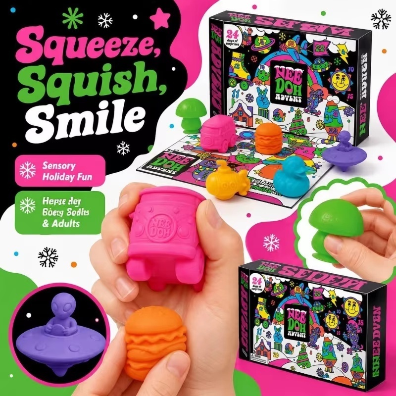 2026 New NeeDoh Christmas Adve - Advent Calendar Gift 评论和价格