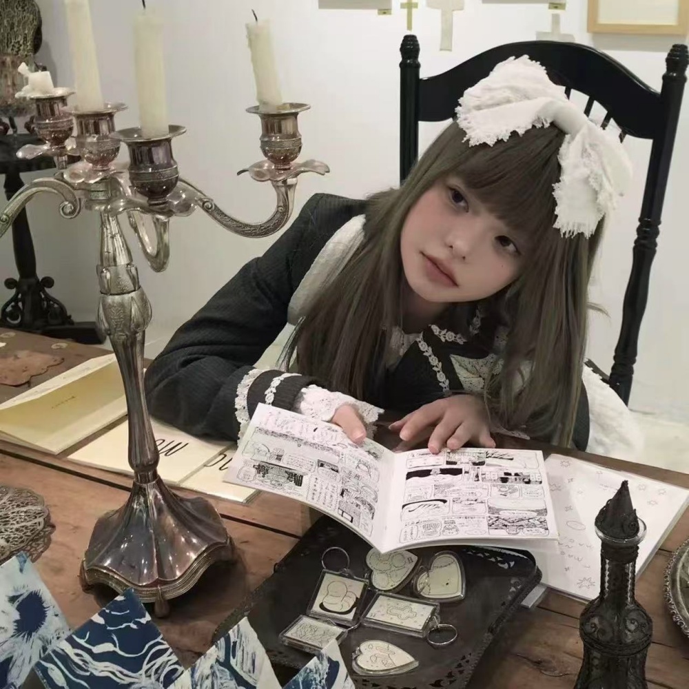 Y2K Lolita Lovely Lace Headban - Ribbon Bow Gift 评论和价格