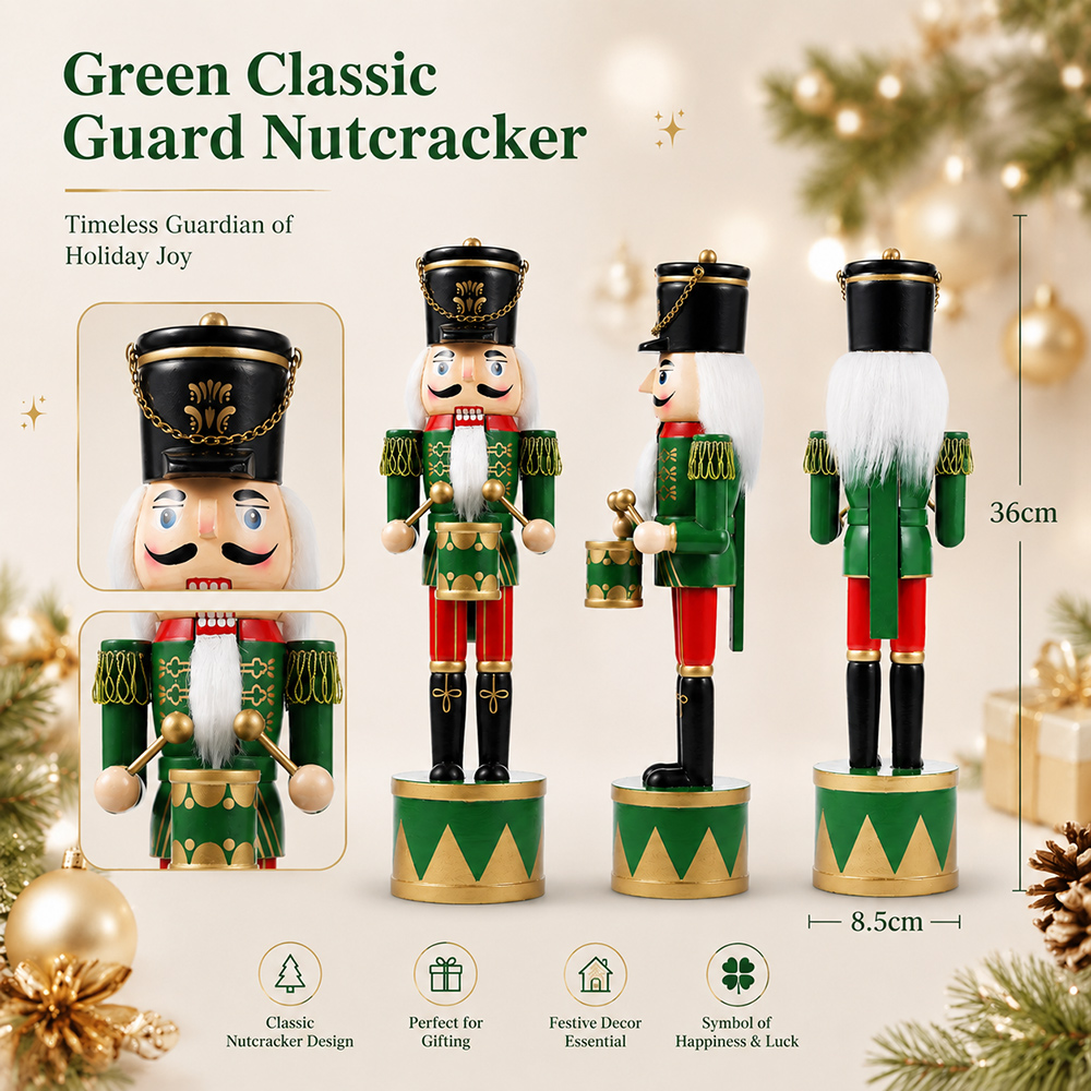 36CM Christmas Nutcracker New  - Nutcracker Figurine 评论和价格