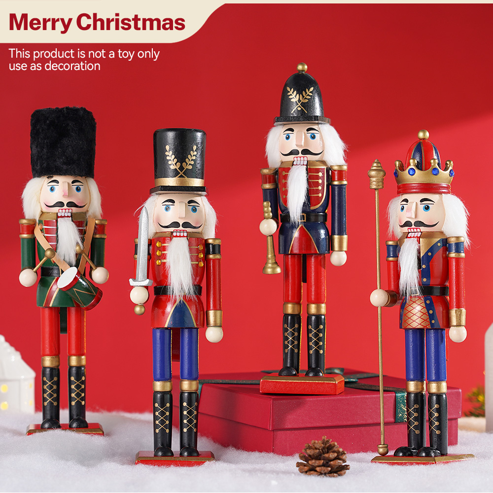 30cm Wooden Nutcracker Ornamen - Nutcracker Figurine 评论和价格