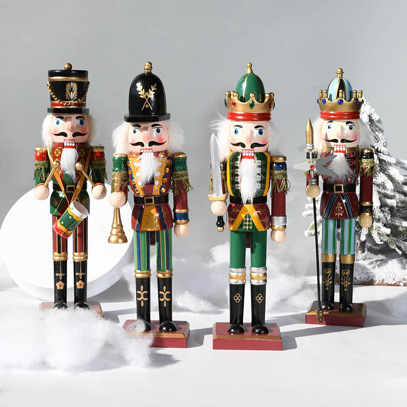 30CM Wooden Nutcracker Soldier - Nutcracker Figurine 评论和价格