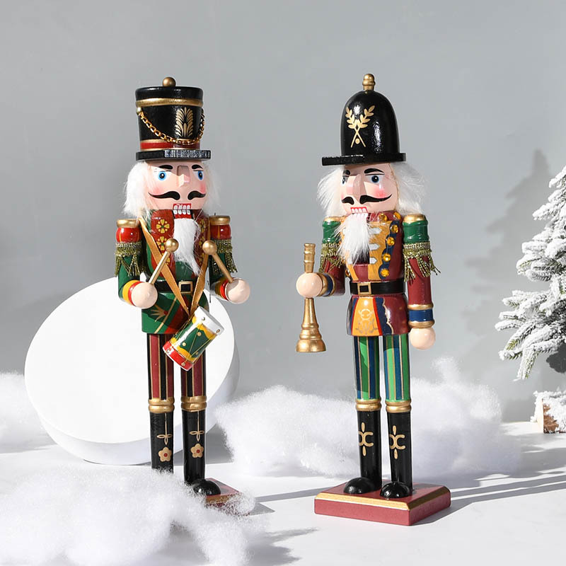 30CM Wooden Nutcracker Soldier - Nutcracker Figurine 评论和价格