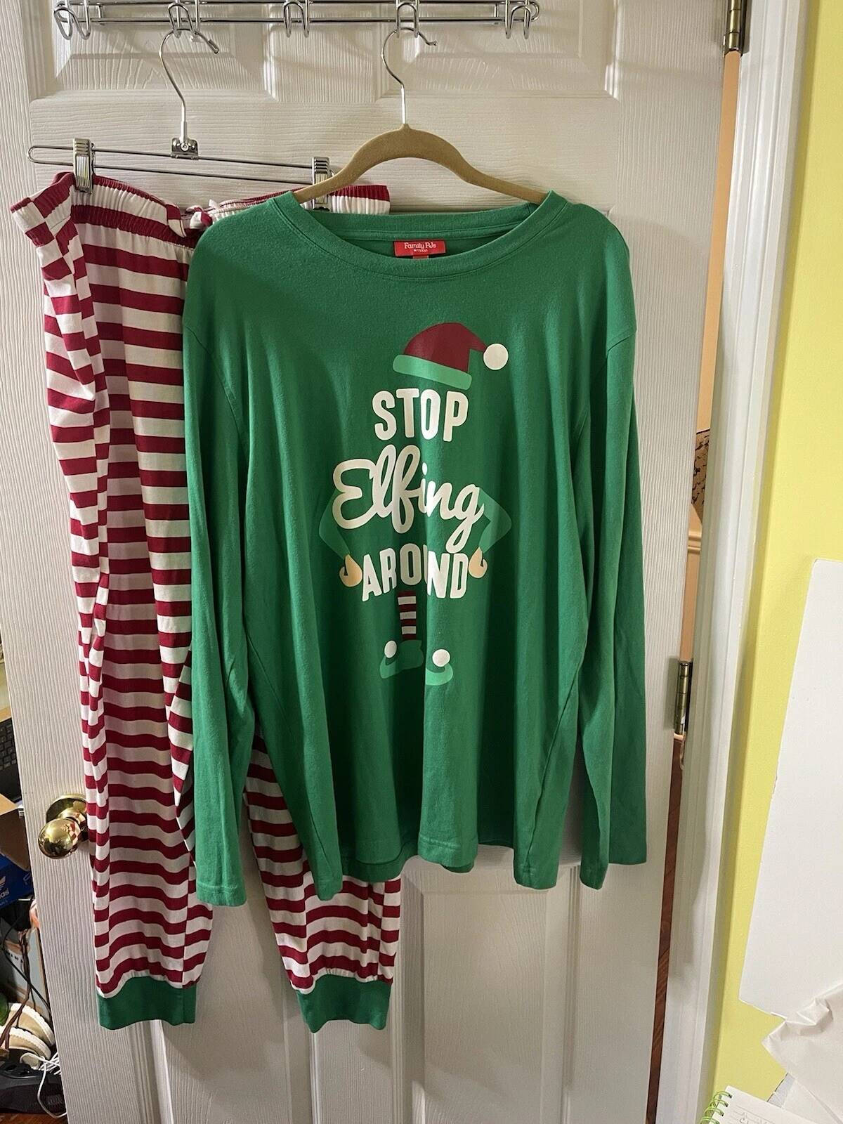 Christmas Couples Matching Paj - Elf Costume Christmas 评论和价格