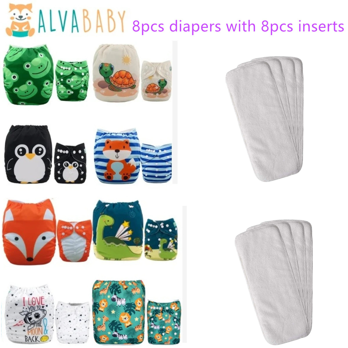 (8pcs diapers with 8pcs Insert - Pampers Diaper Premium Care 评论和价格